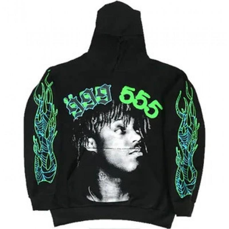 Sp5der Web Rhinestone Hoodie Womens Graphic Print Sweatshirt Casual Streetwear