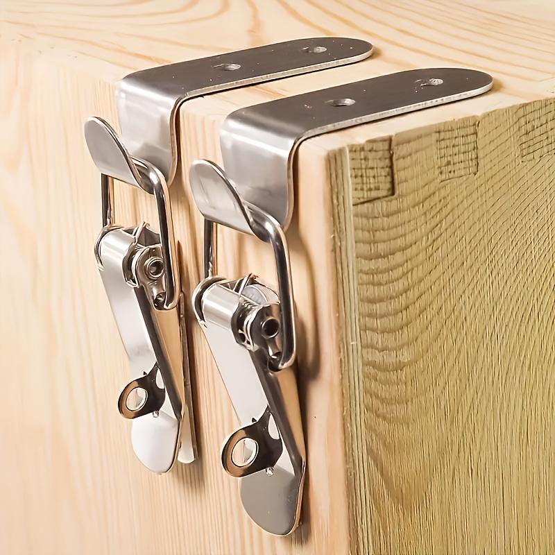 10 шт. Металлический пружинный защелкивающийся замок 90 градусов с винтом для шкафа, ящика для инструментов, промышленного оборудования, Универсальное крепление, Фурнитура