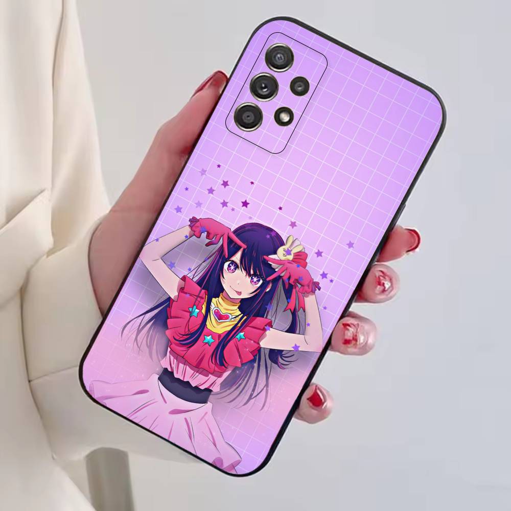 Чехол для телефона Аниме O-Oshi No Ko Ай Хосино Черный Силиконовый Мягкий Для Samsung S25,S24,S21,S22,S23,S30,Ultra,S20,Plus,Fe,Lite