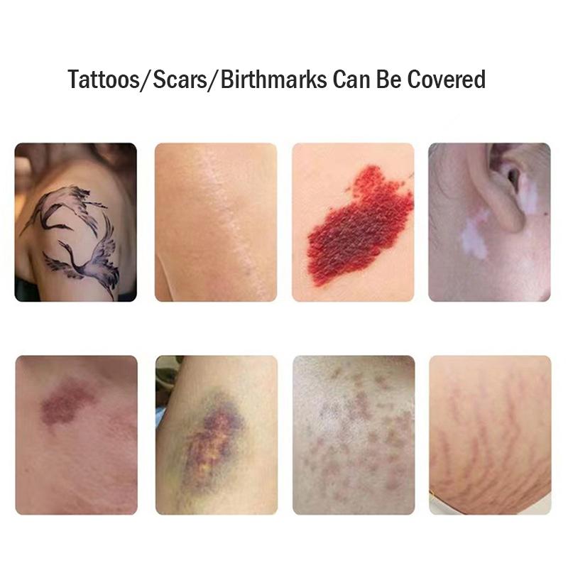 6Pcs Waterproof Tattoo Conceal Tape Full Cover Flaw Cover Sticker for Body Arm