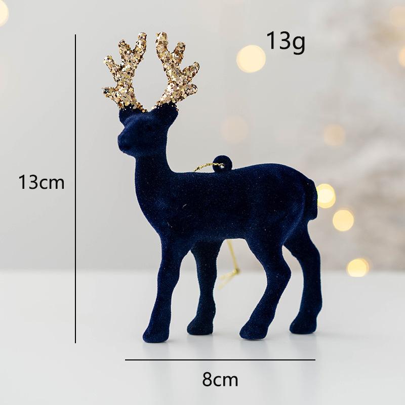 Рождественский лось подвеска украшение на елку блестящий олень украшение