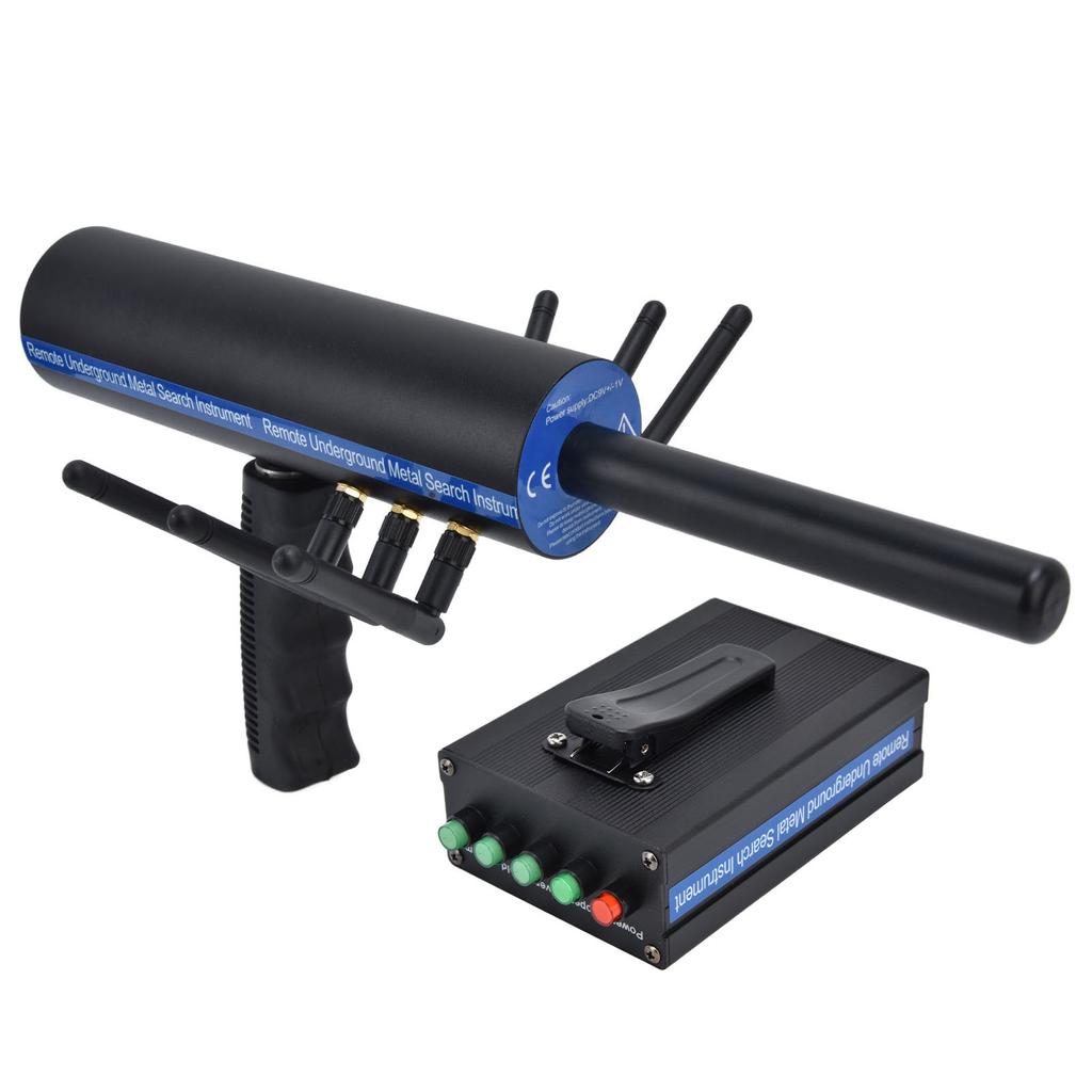 Металлоискатель AKS, ручной металлоискатель с 6 антеннами и дальностью действия 1000 метров, высокая точность, черный цвет