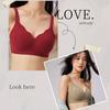 Women's Seamless Bra Fixed Cup Comfortable Push Up Bra U Back Underwear M-2XL