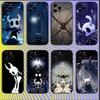 Чехол для телефона H-Hollow Knight для iPhone 16,15,14,13,12,11,Mini,Pro,SE,MAX Белый Матовый Ударопрочный Чехол