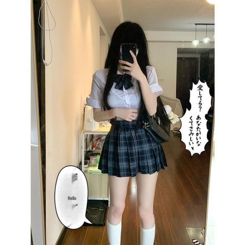 Женская приталенная рубашка с длинным рукавом белая, школьная форма JK, стиль колледжа на весну/лето