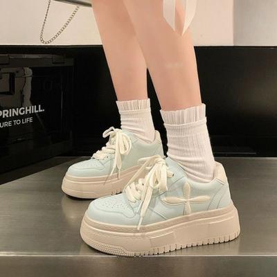 Осенние массивные женские кеды для скейтборда, удобные повседневные кроссовки, высокое качество, кампус, универсальные, женские маленькие белые туфли