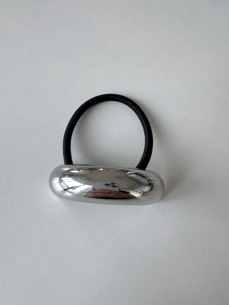 Модная металлическая массивная круглая куполообразная резинка для волос с бантом для женщин, фиксатор для конского хвоста, эластичные резинки для волос, аксессуары для украшения волос для девочек