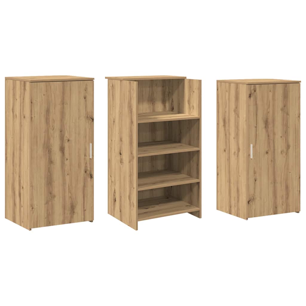 Reception Desk Artisan Oak 155 x 50 x 103.5 cm Engineered Wood