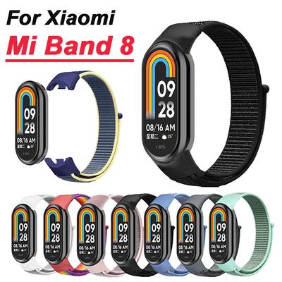Mi Band 8 нейлоновый ремешок-петля для браслета Xiaomi Miband 8 спортивный браслет дышащий ремешок для часов Correa Pulseira NFC Mi Band8 Loop