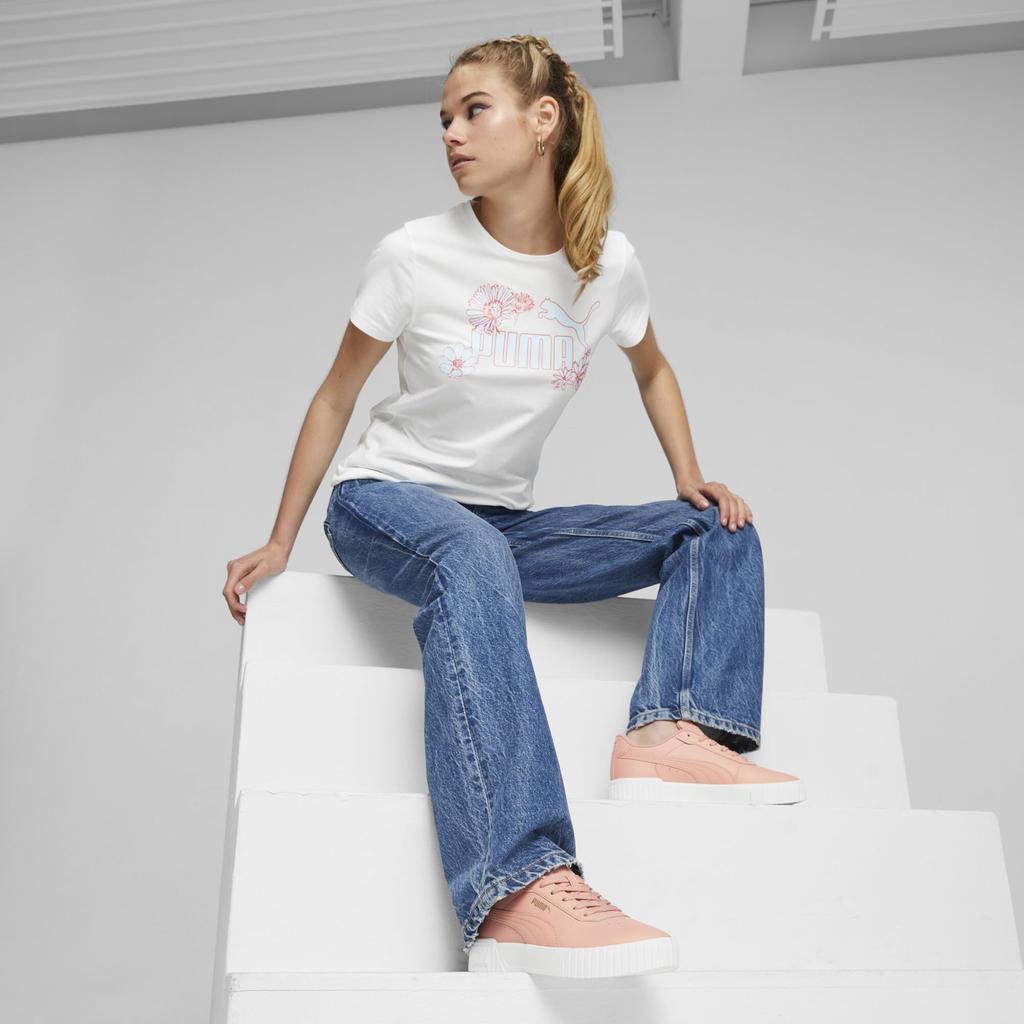 Puma Кроссовки Carina Platform 2024 Poppy PUMA White 2.0, 385849, Весенне-Летние Цвета Розовый/Puma Gold/Матовый, Золотой/Puma (17)