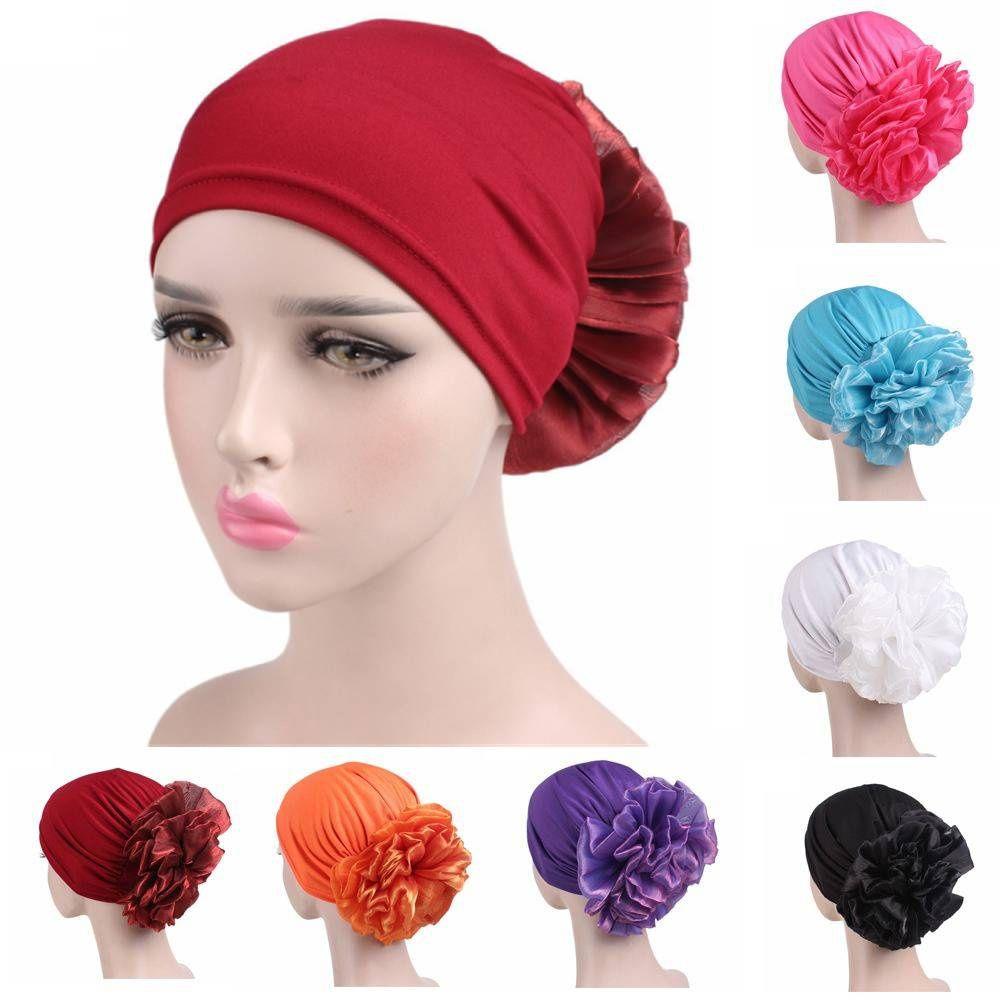 New Headwear Turban Head Wrap Hair Care Loss Cap Cancer Chemo Hijab Muslim Turban Hat