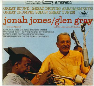 LP Пластинка JONAH JONES, GLEN GRAY - Квартет Джона Джонса / Глен Грей Cas EMS1185 CAPITOL UK Джаз Б/У