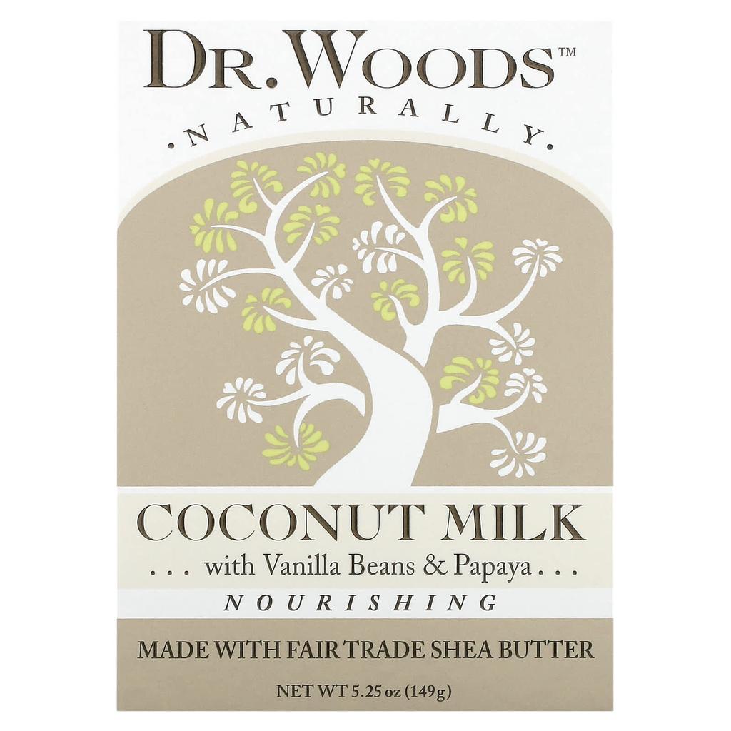 Dr. Woods Bar Soap, Coconut Milk, 149G(5.25Oz)