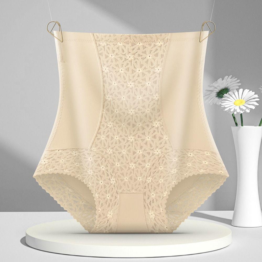 Корректирующее белье для живота, сетчатые трусики с цветочным узором, формирующие фигуру, трусы с эффектом лифтинга ягодиц, женские