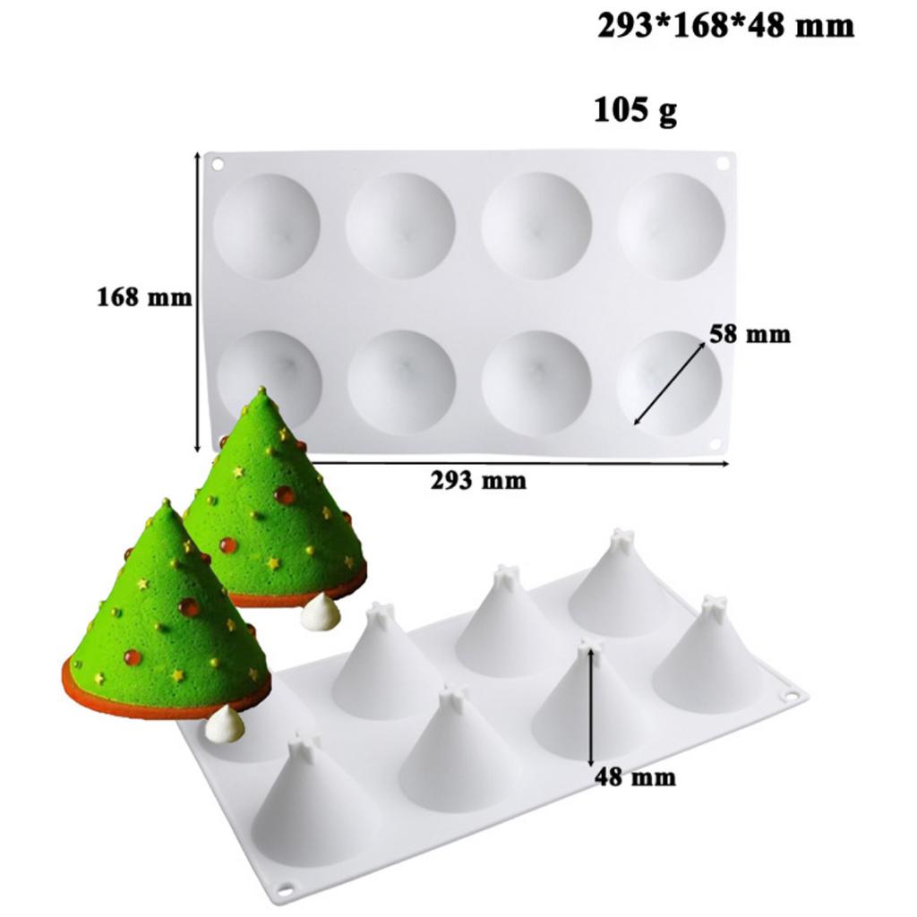 Смешанные стили Рождественская елка серия шоколад силиконовая форма Санта набор для выпечки торт печенье желе форма для вечеринки фестиваль свечи Декор