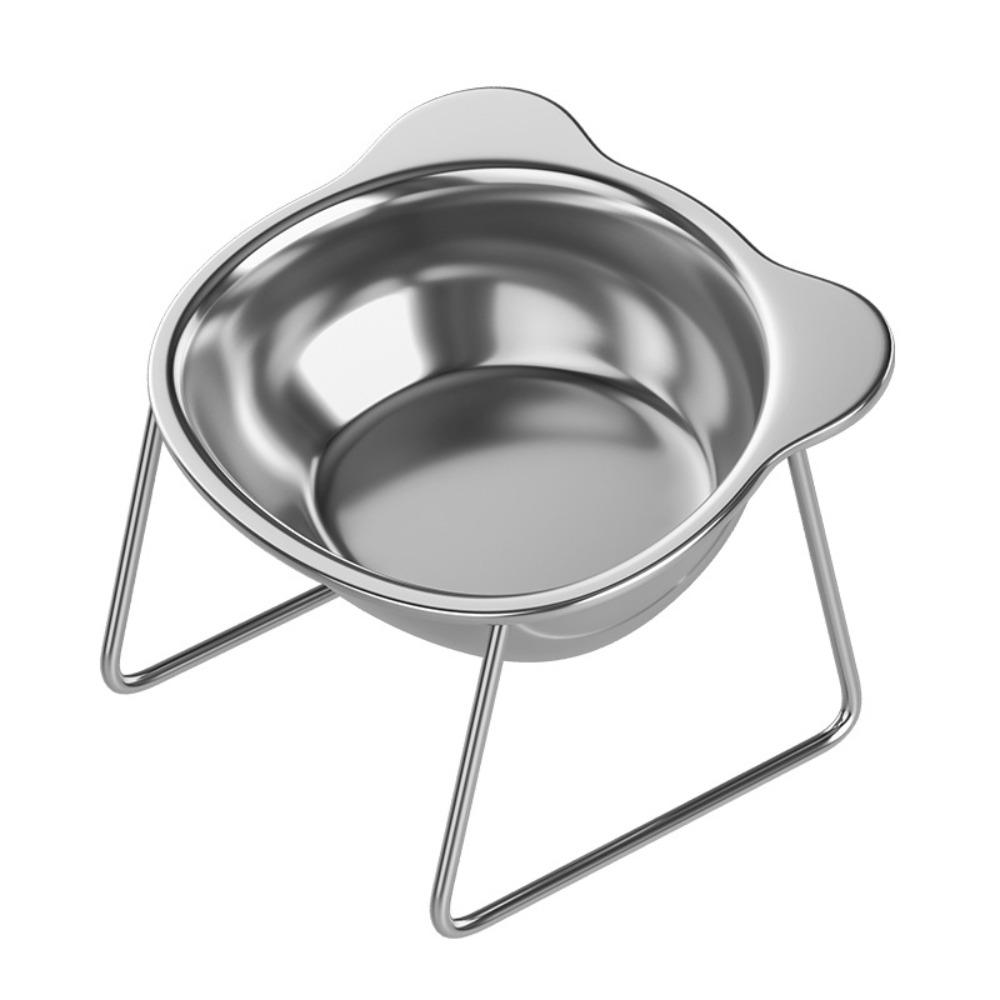 Anti Overturning Stainless Steel Cat Bowl Cervical Protection High Foot Dog Feeder Water Bowl
