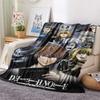 1Pc Death Note Print Flannel Blanket High Quality Warm Comfortable Cover for All Seasons Perfect for Gifts Home Decor
