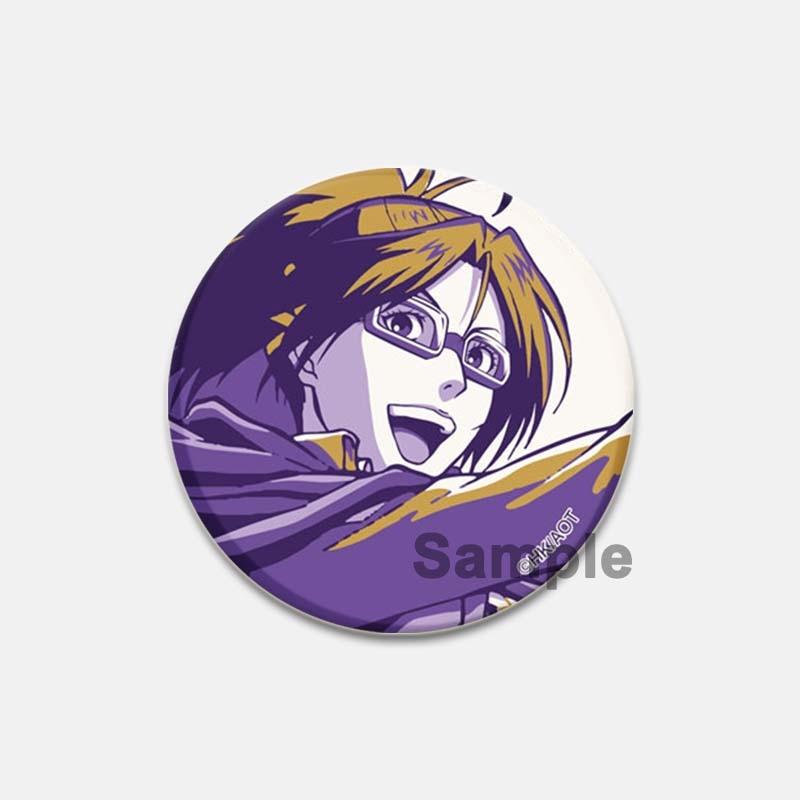 58 мм модные ювелирные аксессуары, значок «Атака Титанов», аниме-фигурка, Леви Микаса, булавки для лацканов, мультяшная косплей, одежда, сумка, броши, подарки