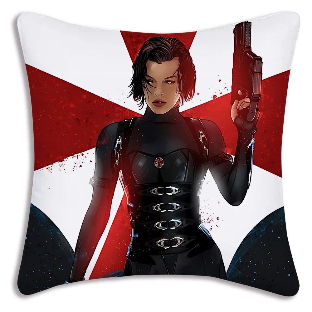 Классические наволочки Resident Evil Мультяшные Декоративные для Дивана Дома Двусторонние Короткий Плюш Милые Наволочки
