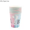 Gender Reveal Disposable Tableware Set Baby Shower Boy Or Girl Plate Napkin Tablecloth Gender Reveal Party Decorations Supplies