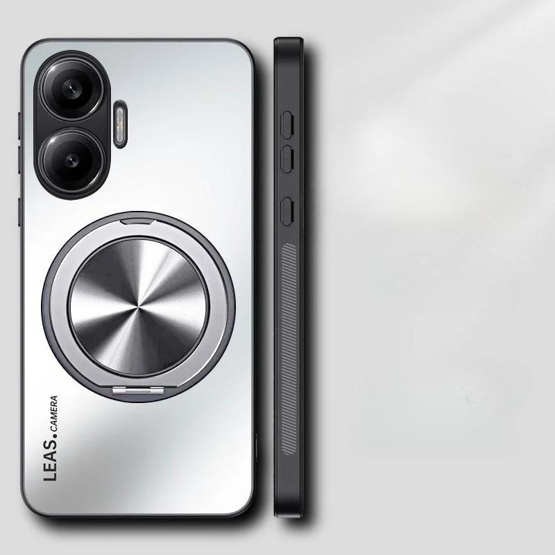 Магнитный чехол для Xiaomi Redmi Turbo 4 Pro AG матовый противоударный чехол-бампер с держателем для Redmi Turbo4 Pro, защита от отпечатков пальцев