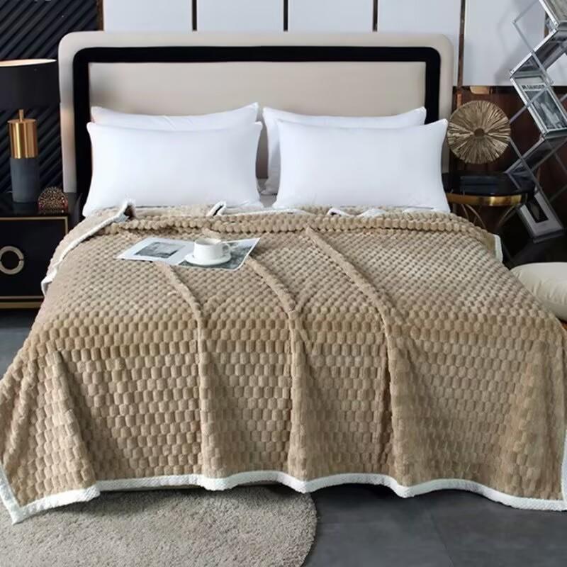 Толстое фланелевое одеяло, покрывало для дивана, одеяло для сна в офисе, зимнее двухстороннее бархатное покрывало для кровати