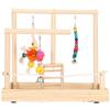 Parrot Playground Bird Solid Wood Stand Bird Pet Cage Perch Exercise Training Supplies
