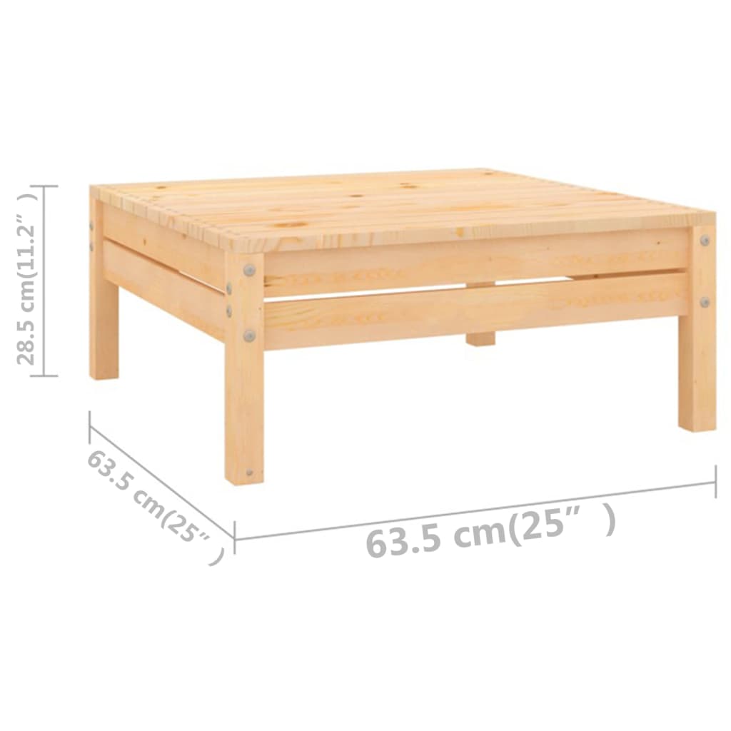 13 Piece Garden Lounge Set Solid Pine Wood