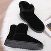 Модные зимние унисекс короткие плюшевые теплые зимние ботинки повседневная обувь новые замшевые меховые ботинки челси ботильоны на плоской подошве на платформе парные ботинки