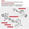 Сальники подшипников передних колес Для Honda FourTrax 300 Rancher 350 400 420 Только для 4X4, OEM# 91051-HC5-003 91209-HN2-003 91256-HC5-003