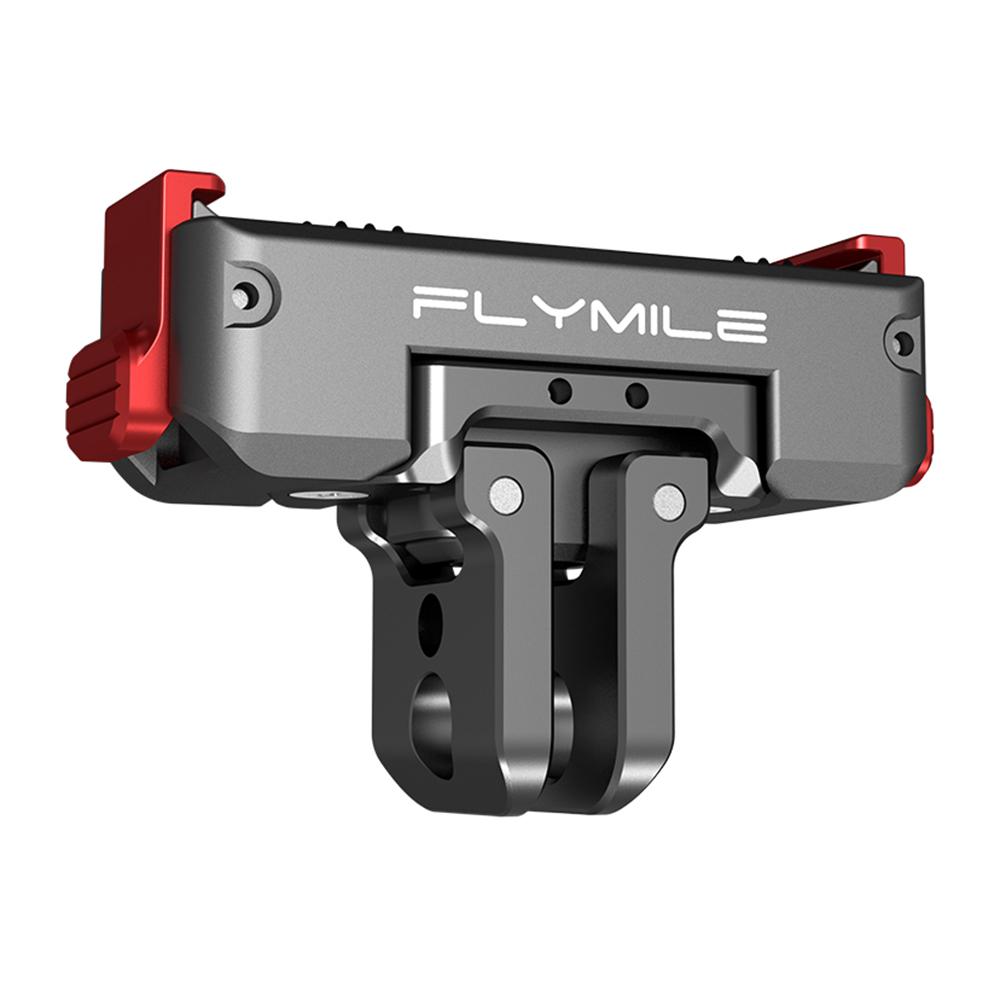 FLYMILE For DJI Osmo Action 6 / Nano Magnetic Quick Release Mount 360° Rotating Aluminum Alloy Base Dual Port Design
