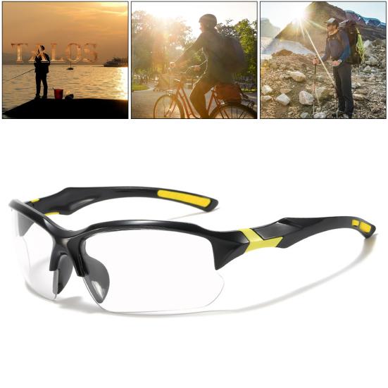 Bifocal Polarized Cycling Sunglasses UV Protection Anti-Glare Scratch Resistant Adjustable Earstems Safety Cord Outdoor Sports Goggles