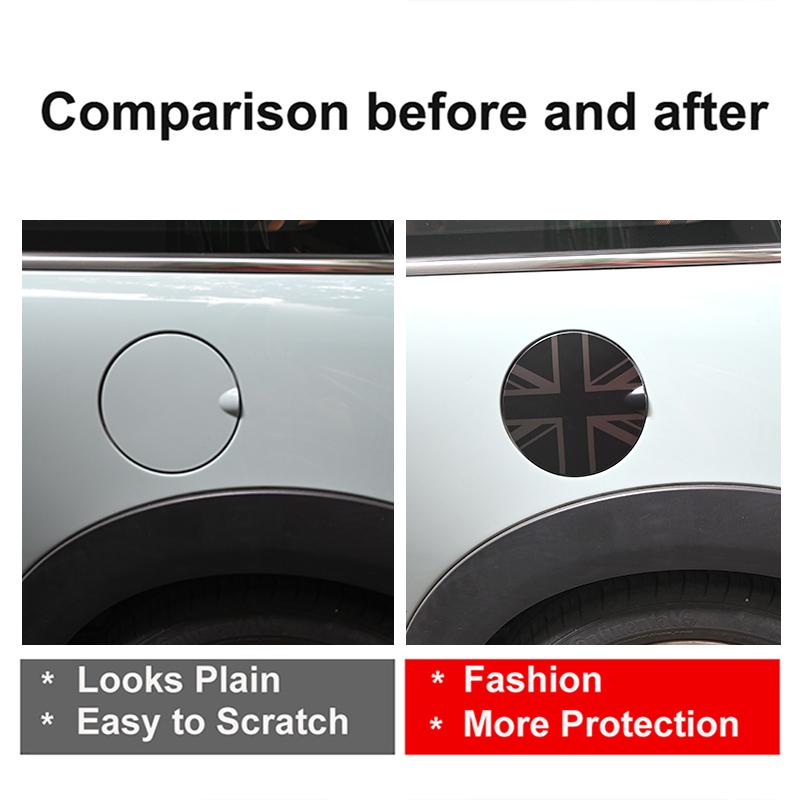 Brand New Plastic Car Fuel Tank Cap Cover StickerFor Mini Cooper One Hatchback R50 1.5T Car-Styling Decoration Car Accessories g6
