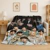Kpop Stray Kids Музыкальная Звезда Фланелевое Одеяло Мягкое Теплое Плед для Спальни Гостиной Кровати Путешествий Кемпинга Пикника Подарок