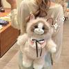 Soft Plush Plush Ragdoll Cat Backpack Simulated Ragdoll Cat Crossbody Bag  Travel Storage