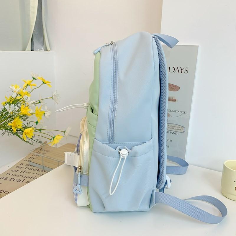 Школьный рюкзак для студента, женский, контрастный цвет