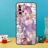 Чехол Hololive Minato Aqua для Samsung Galaxy A25 A54 A34 A14 A52 A32 A12 A13 A33 A53 A15 A16 A36 A56 A26 A05 A35 A55