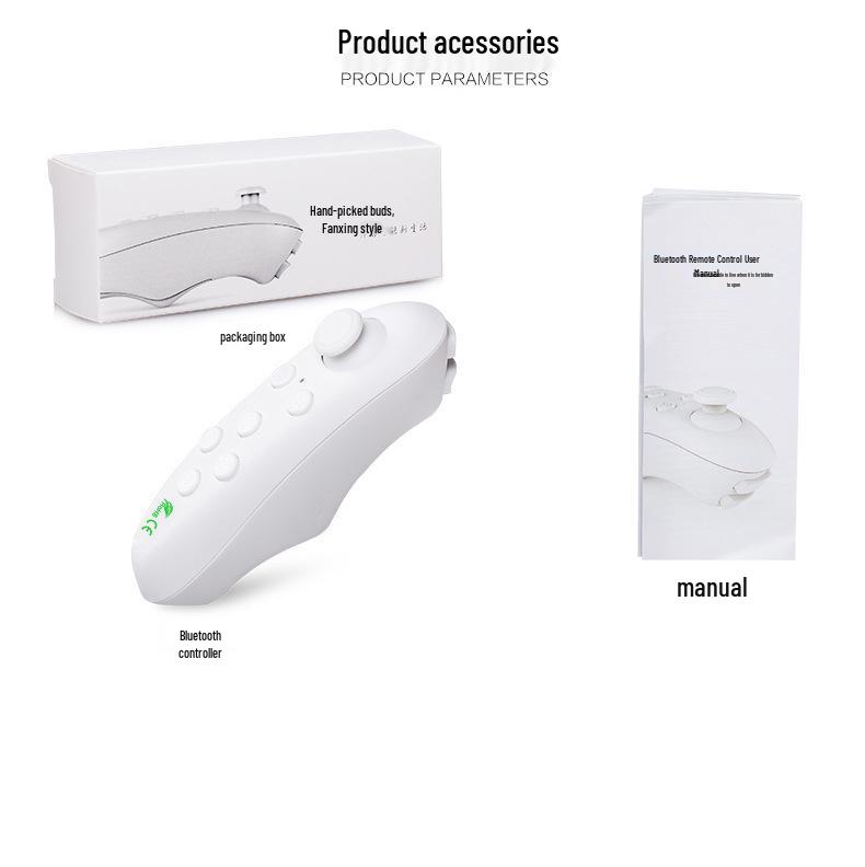 VRPARK Bluetooth VR Remote: Mobile Game Controller, Wireless Mouse, Selfie Control for Android.