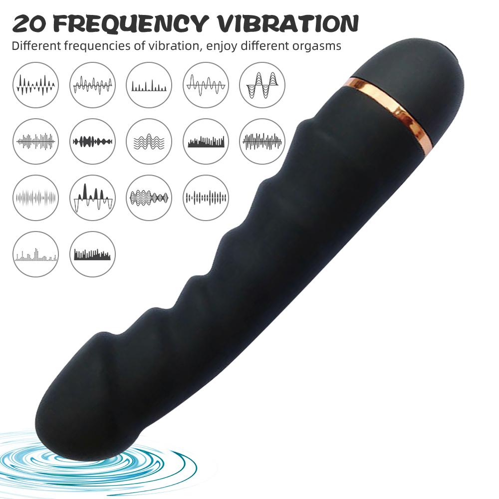 Мощный вибратор G-точки для глубокого проникновения Взрослые секс-игрушки для женщин Полностью силиконовый Мягкий вибрирующий дилдо-массажер для клитора