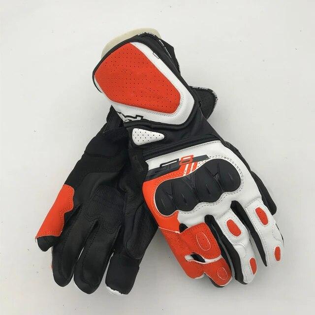 New SP-8 V3 LEATHER GLOVES Motorcycle Anti-Fall Summer Long Gloves Touch Screen