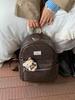 Korean Retro Light Luxury Women's Large-Capacity Cartoon Embossed Commuter Backpack