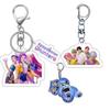 K-Pop Demon Hunters Official Goods – 3PCS Character Keyring Set (KDH Merchandise)