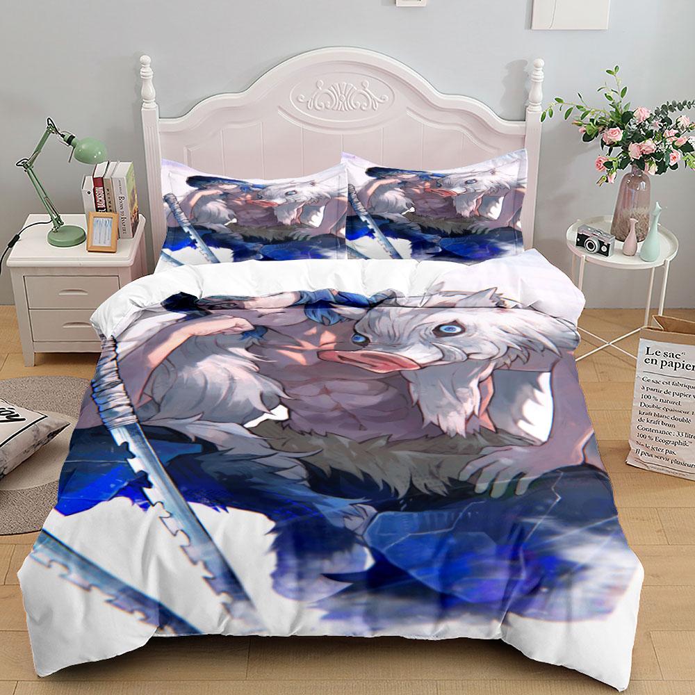 Иноске Мальчики Комплект пододеяльника EU Односпальный Двуспальный Кинг-сайз US Твин Фулл Квин-сайз истребитель Постельные принадлежности