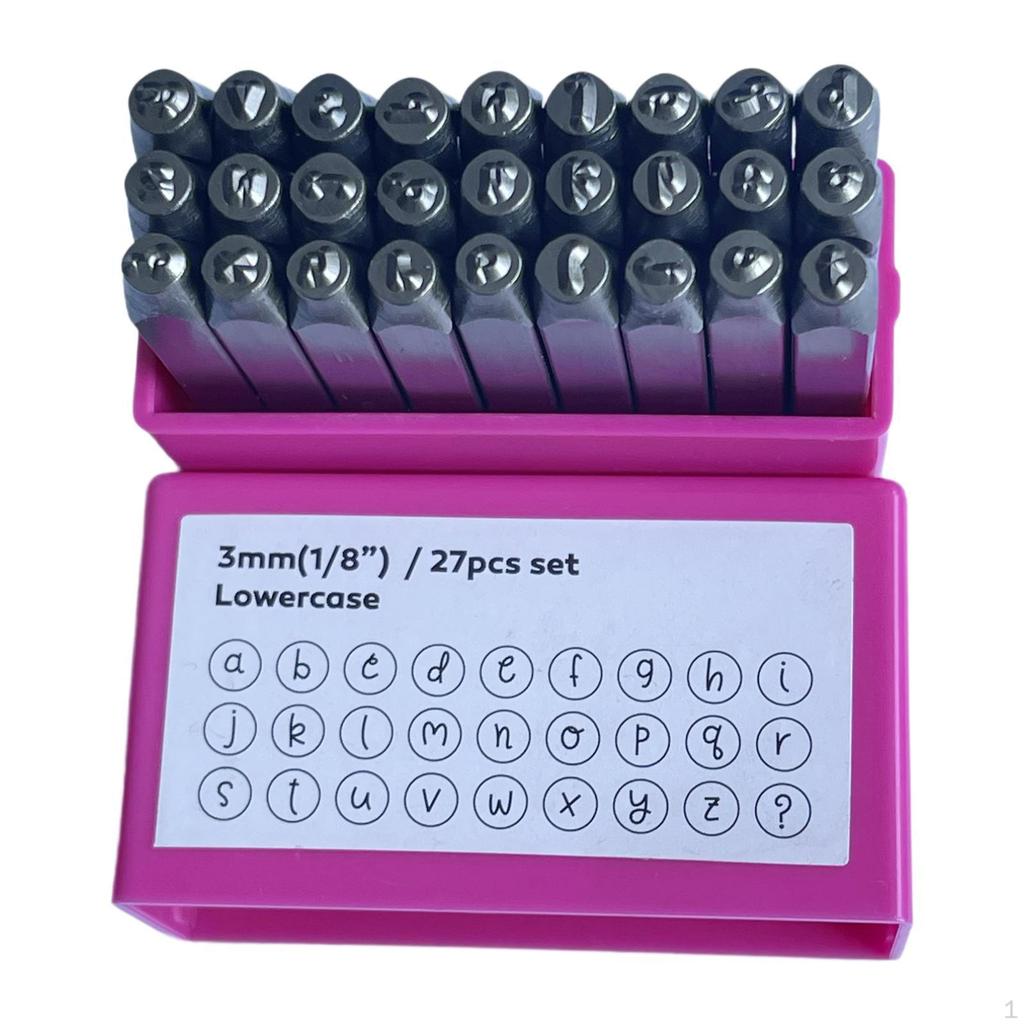 Metal Stamping Set 3mm,Professional Lightweight Sturdy Portale Steel Stamps for Jewelry Making
