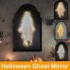 Eerie Effect Halloween Ghost Mirror Creative Scary Night Light LED Ghost Mirror  Halloween Party
