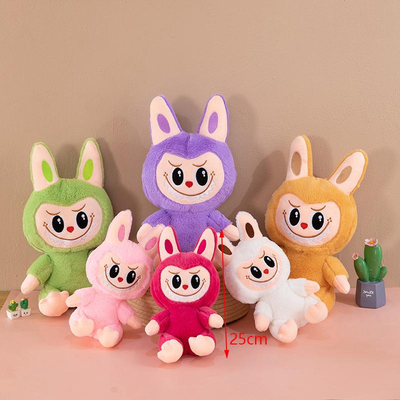 1 шт. аниме периферийное украшение ручной работы на стол 25 см игрушка лабубу милые плюшевые куклы модель для детей игрушки подарки