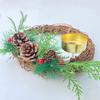 4PCS Holiday Table Decor Iron Candle Cups Iron Rustic Iron Tea Light Containers 4.2cm