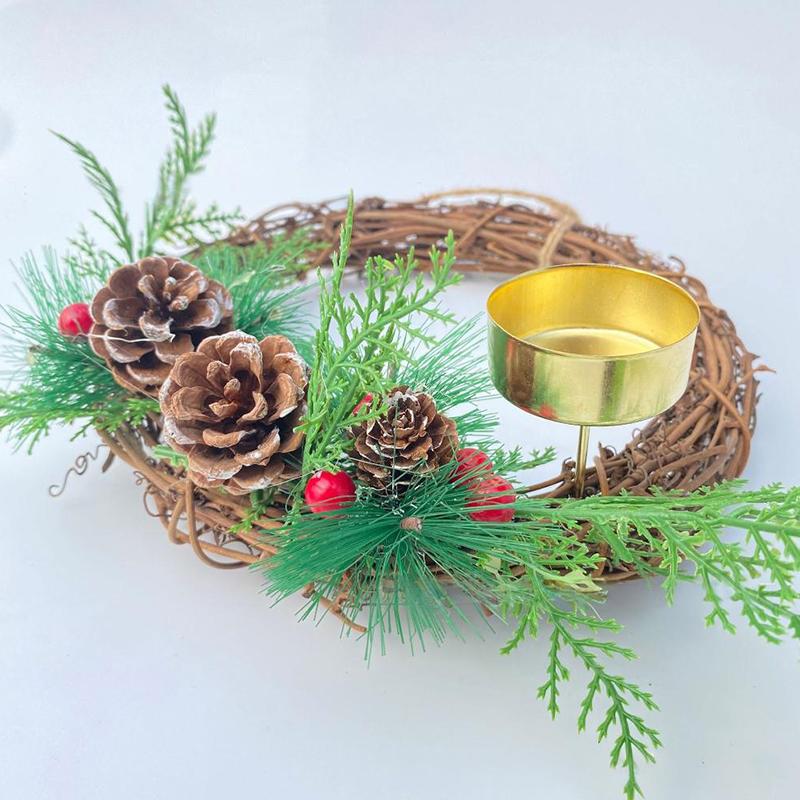 4PCS Holiday Table Decor Iron Candle Cups Iron Rustic Iron Tea Light Containers 4.2cm