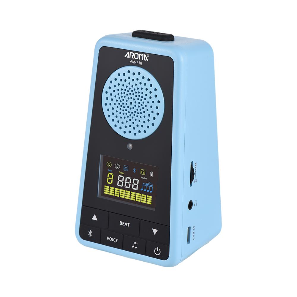 AROMA 2-в-1 Метроном BT Динамик для гитары, пианино, барабанов, скрипки, перезаряжаемый цифровой метроном с