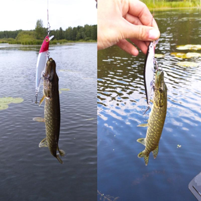 Набор рыболовных приманок, тонущая жесткая приманка для гольяна, качающаяся приманка, сумасшедшие воблеры, снасти, искусственные бионические приманки с кривошипом, комплект